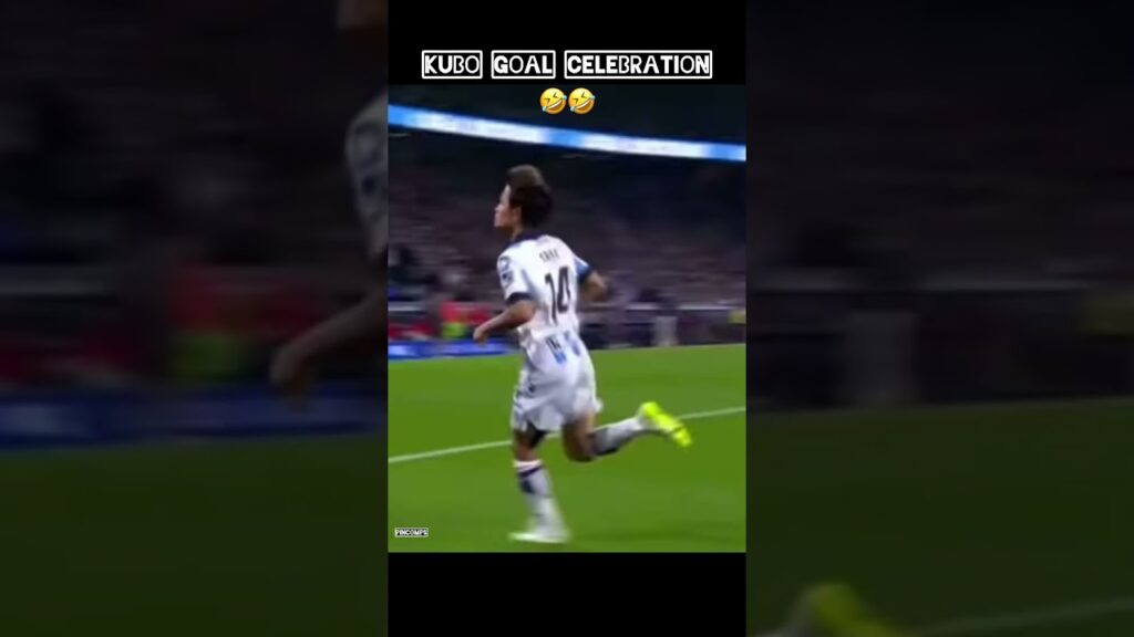 Takefusa Kubo Had The Craziest Goal Celebration#shortsfeed #japan #realsociedad #laliga #celebration