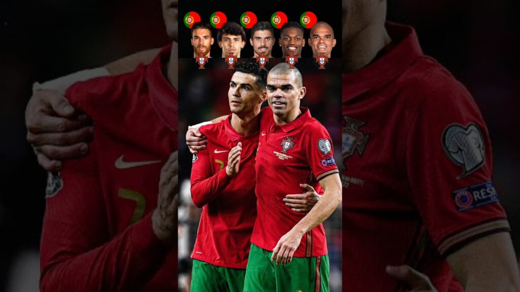 Jose Sa VS Joao Felix VS Ruben Neves VS Rafael Leao VS Pepe 🥶🤯 Playing With Ronaldo #football#shorts