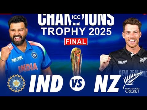 🔴India vs New Zealand, Final | Live Cricket Match Today | IND vs NZ Live Match Today | IND vs NZ