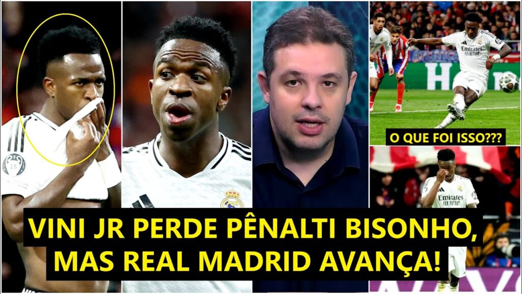 "É UM FATO! O Vinicius Júnior CLARAMENTE..." Vini Jr PERDE PÊNALTI, mas Real Madrid ELIMINA Atlético