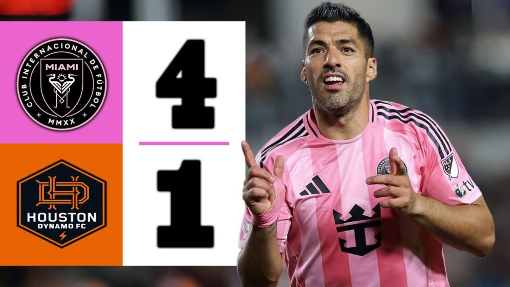 LUIS SUAREZ SHOCKS USA | Houston Dynamo vs Inter Miami 1-4 | Highlights & Goals 2025
