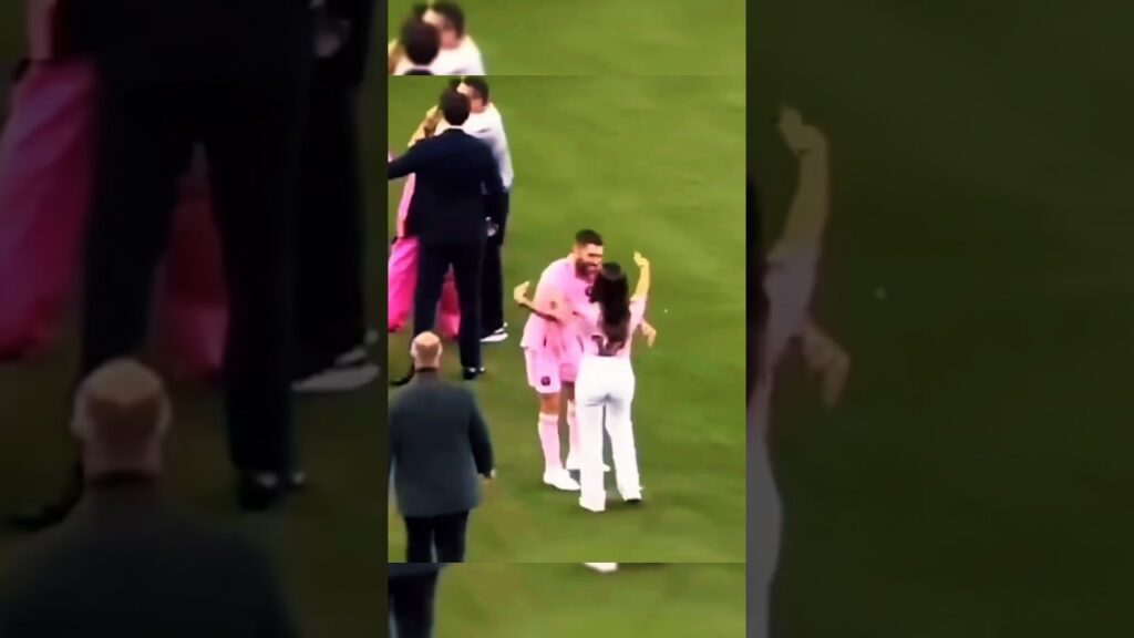 MULHER DO MESSI QUASE DA UM BEIJAÇO NO JORDI ALBA! #shorts