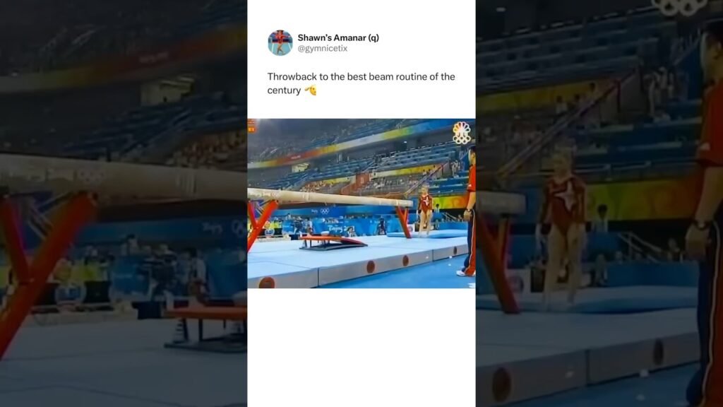This wobble-free routine from Shawn Johnson still blows our mind #gymnastics #Beijing2008