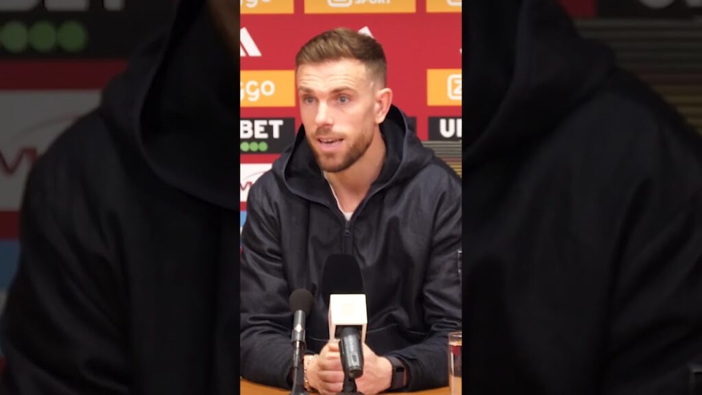 Jordan Henderson wasn't happy with this journalists line of questioning in a press conference 👀