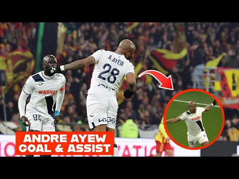 ANDRE AYEW GOAL & ASSIST IN LENS VS LE HAVRE + REACTIONS