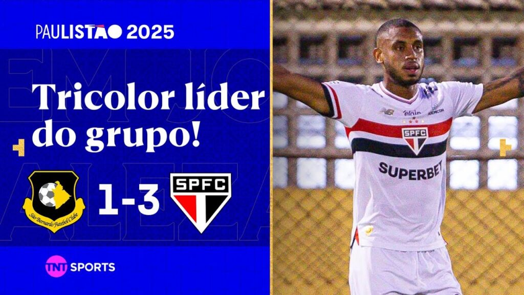 ANDRÉ SILVA JOGA MUITO, SÃO PAULO MELHORA E DECIDE AS QUARTAS EM CASA! SÃO BERNARDO 1X3 SÃO PAULO