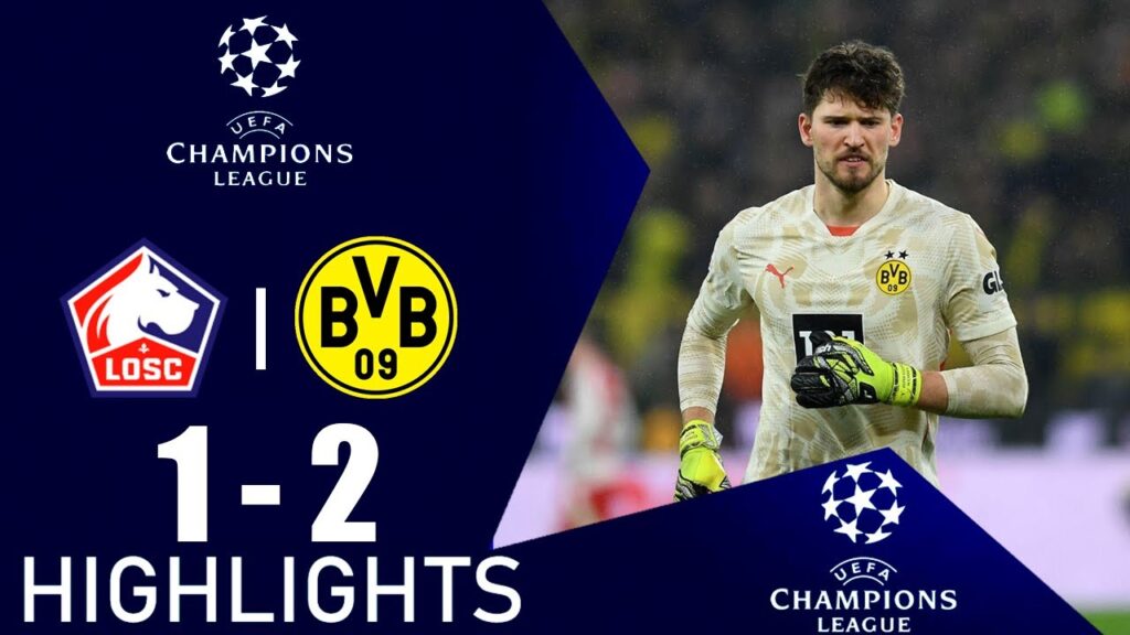 Jonathan David TERRIBLE MISTAKE | Lille vs Borussia Dortmund 1-2 Highlights | Champions League 2025