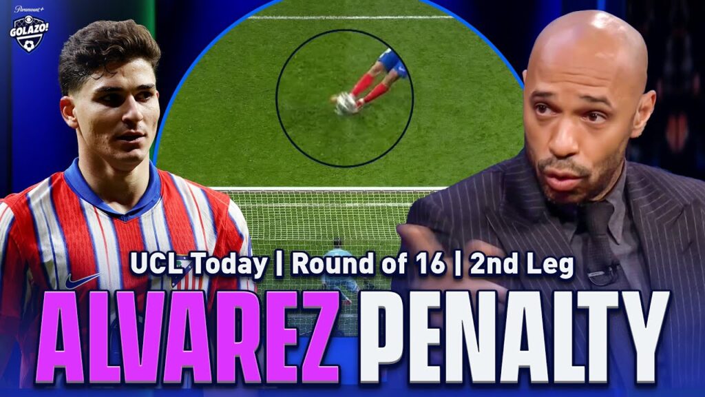 Thierry Henry REACTS to Julián Alvarez's disallowed Penalty | UCL Today |  CBS Sports Golazo