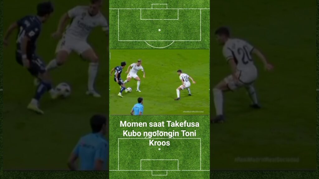 Momen Toni Kroos kena Nutmeg oleh Takefusa Kubo#shorts