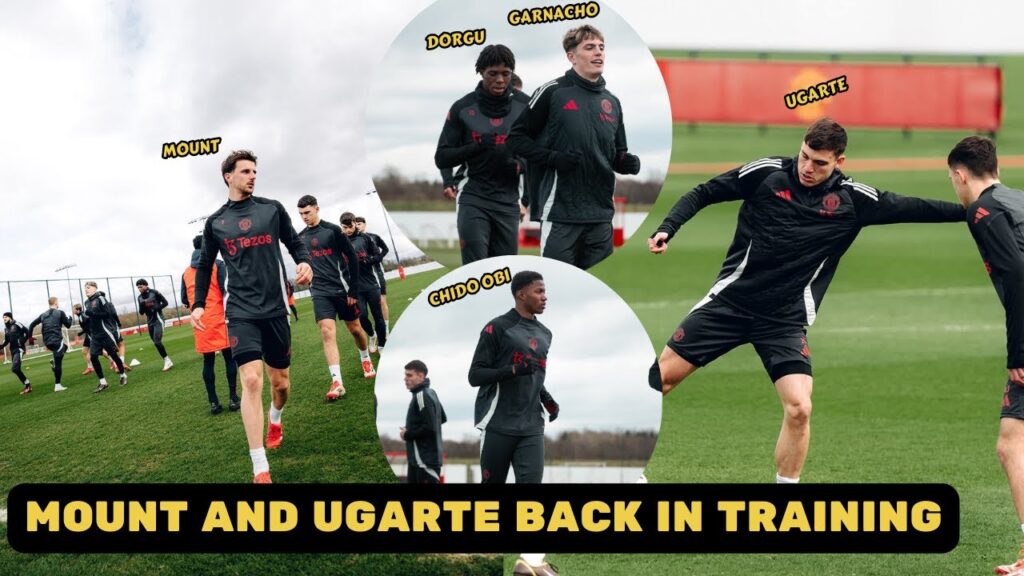 Mason Mount and Manuel Ugarte back in training ahead of Europa League macth vs Real Sociedad