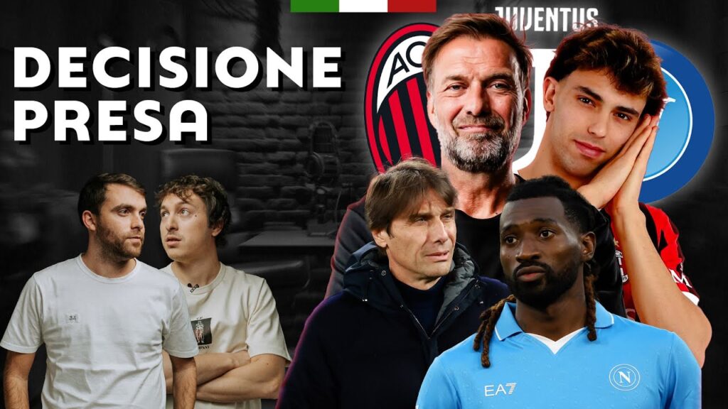 🇮🇹 JOÃO FELIX BOOM! KLOPP E LA JUVE, 8 MILIONI AL NAPOLI, 2 SCELTE MILAN…