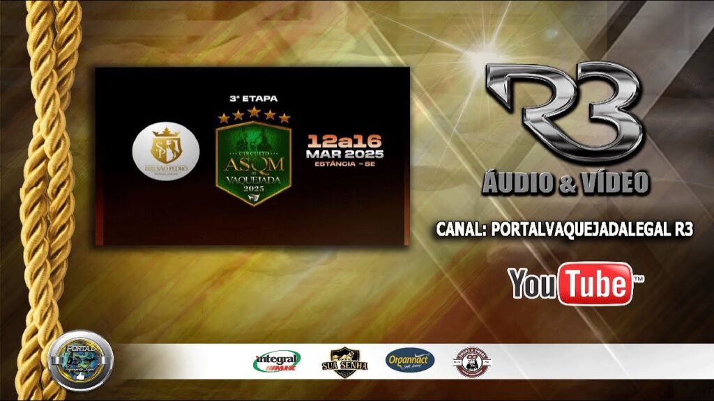 VAQUEJADA AO VIVO - 3ª ETAPA CIRCUITO ASQM 2025 - PQ SÃO PEDRO  -  ESTÂNCIA/SE