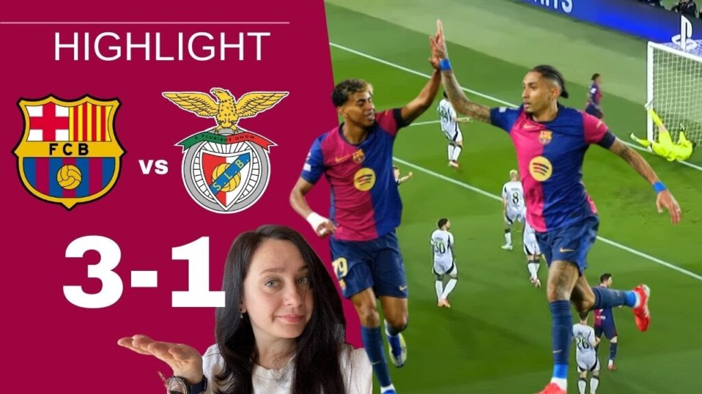 Barcelona vs Benfica  (3-1) | Highlights