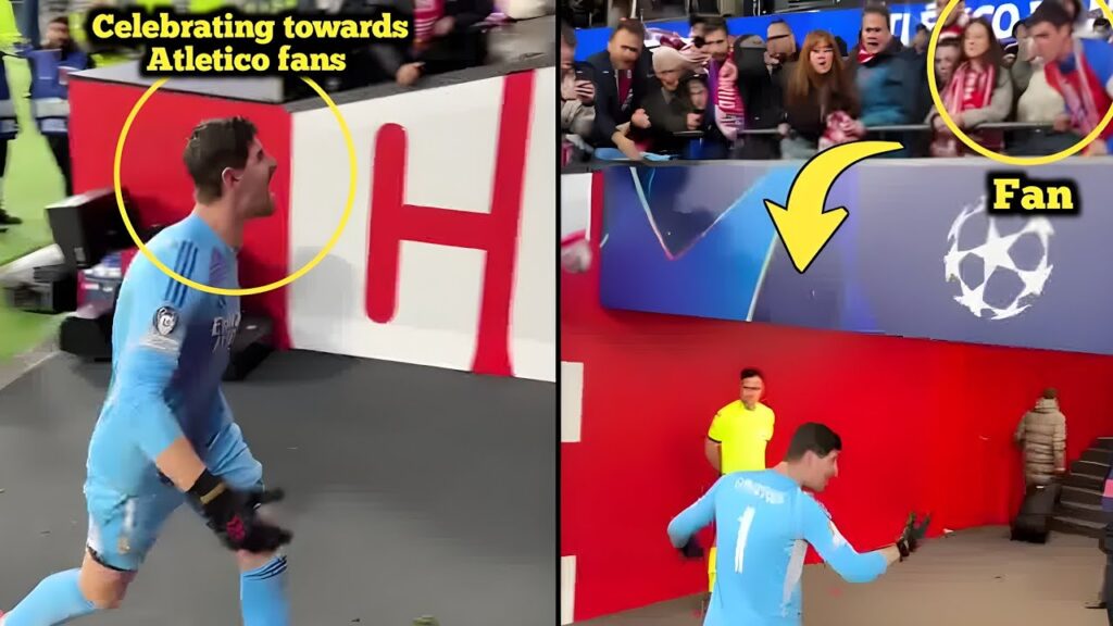 Atlético Madrid fans spit at Thibaut Courtois after Real Madrid's victory