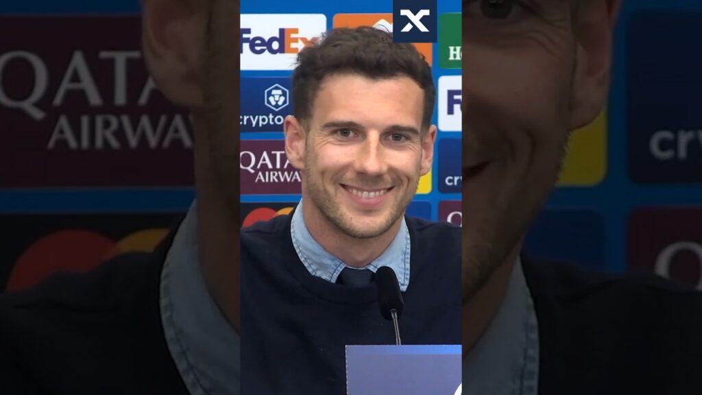 Beste Laune bei Goretzka! 😁