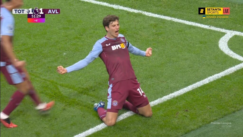 Pau Torres goal Tottenham vs Aston Villa Premier League 22/23