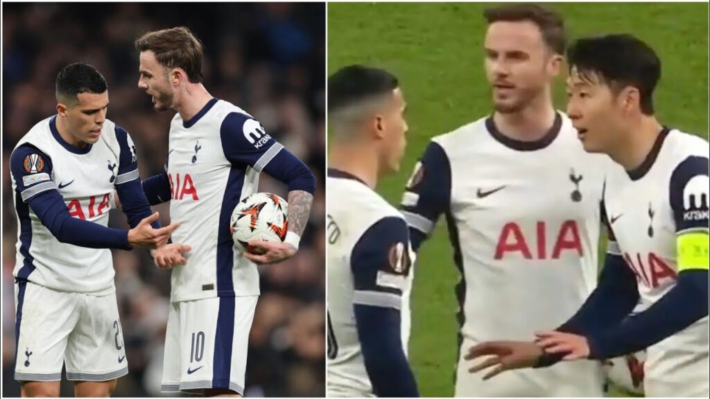 🔥 James Maddison vs Pedro Porro HEATED ARGUMENT during Tottenham vs AZ Alkmaar clash