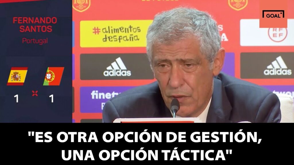 Fernando Santos explica la suplencia de Cristiano Ronaldo