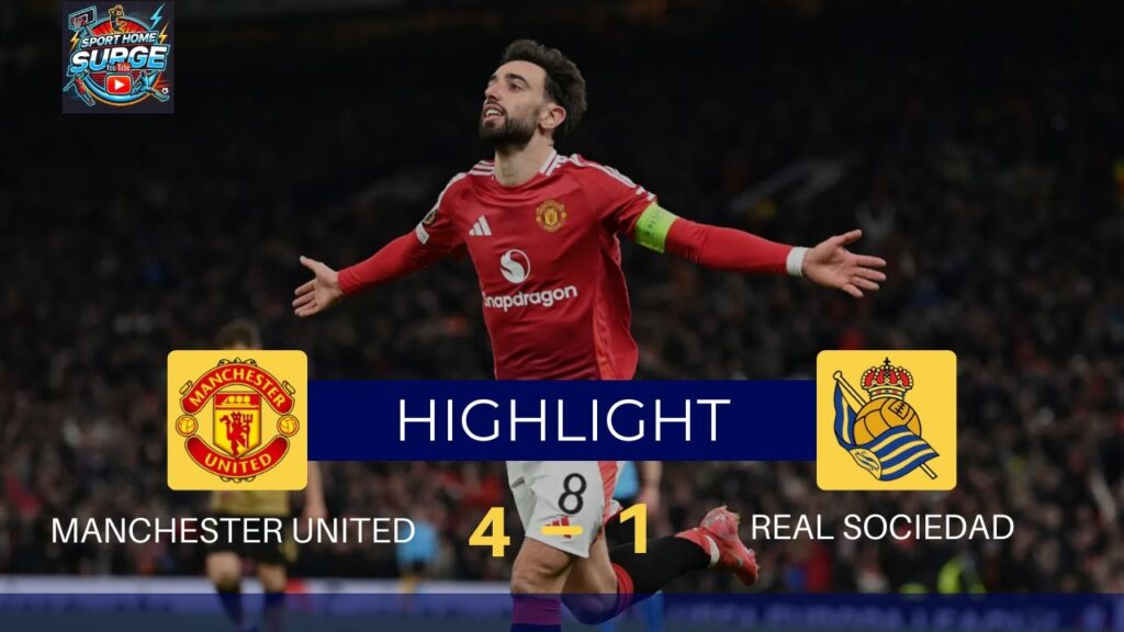 Manchester United vs Real Sociedad (4-1) | Bruno Fernandes Hat-Trick | UEFA Champions League 2025 Manchester United vs Real Sociedad (4-1) | Bruno Fernandes Hat-Trick | UEFA Champions League 2025