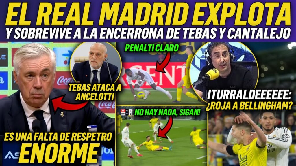 💥ASÍ MANIPULAN ITURRALDE y CARLOS MARTÍNEZ las JUGADAS POLÉMICAS CONTRA el REAL MADRID