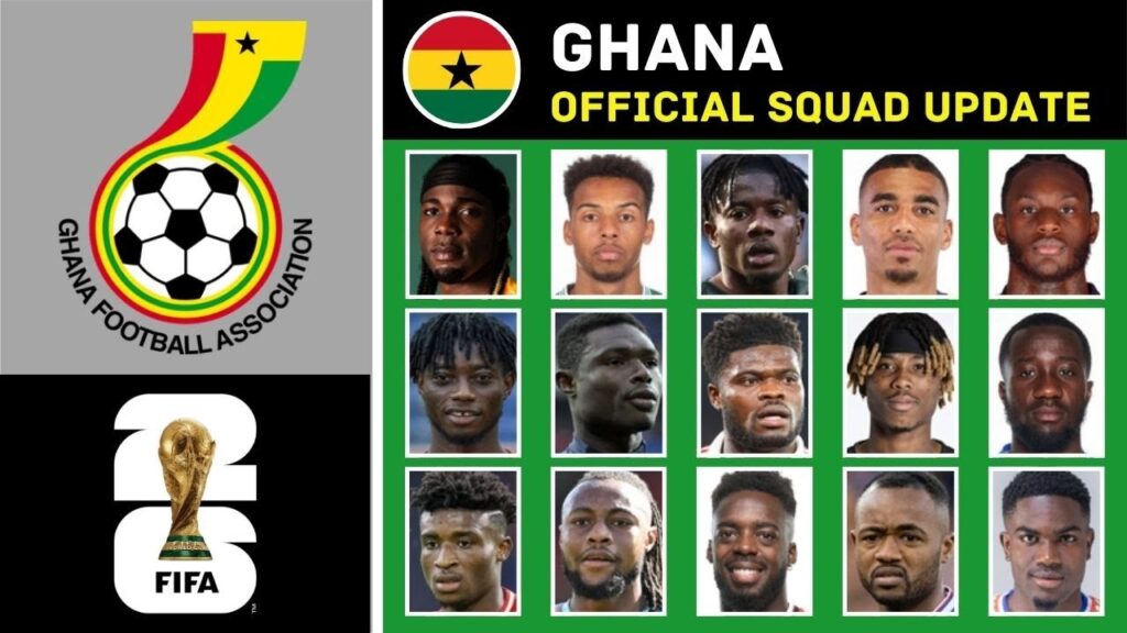 GHANA Black Stars Squad FIFA World Cup 2026 Qualifiers March | Ghana Squad
