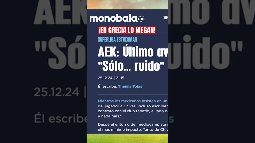 En Grecia niegan llegada de Orbelin Pineda a Chivas #chivas #orbelinpineda