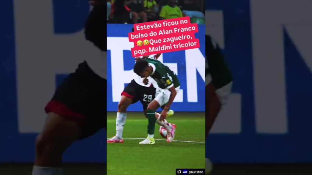 ESTEVÃO NO BOLSO DO ALAN FRANCO: ZAGUEIRO DO SÃO PAULO SE DESTACA MAIS UMA VEZ