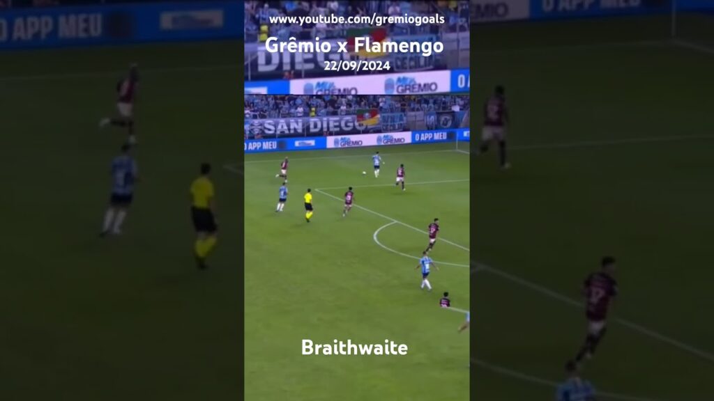 Gol de Martin Braithwaite - Grêmio x Flamengo - 22/09/2024 #shorts #grêmio #flamengo