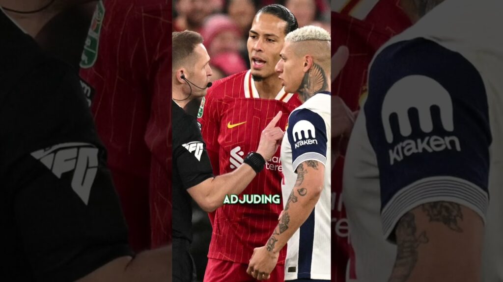 Virgil van Dijk SAVAGELY tricks Richarlison just moments after SMASHING him with an elbow 😳 #lfc