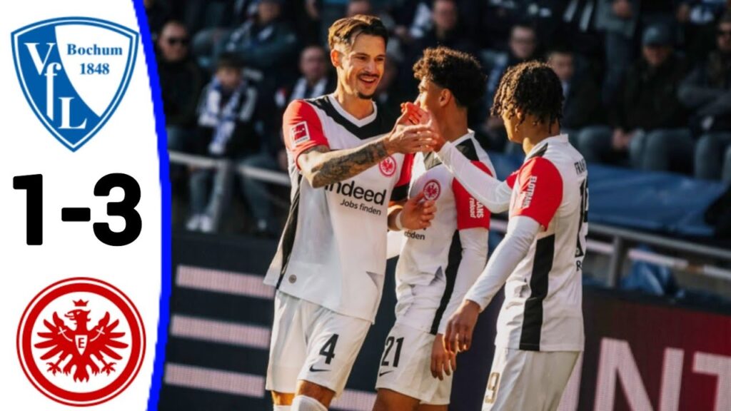 VfL Bochum vs Eintracht Frankfurt (1-3) Michy Batshuayi Goal, All Goals and Extended Highlights
