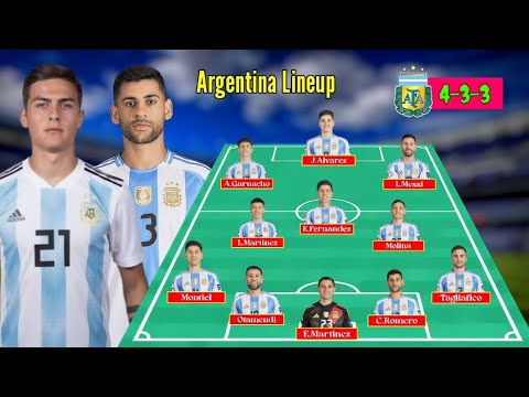 Argentina Potential Lineup For Upcoming Match With Cristian Romero and Paulo Dybala