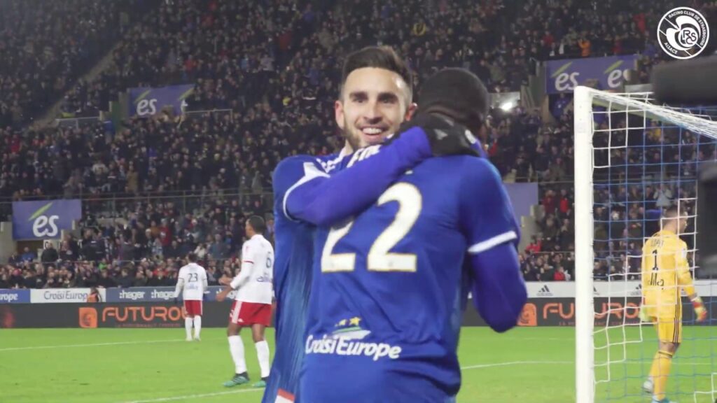 Racing-Olympique Lyonnais : le but de Fofana vu du Bord Terrain