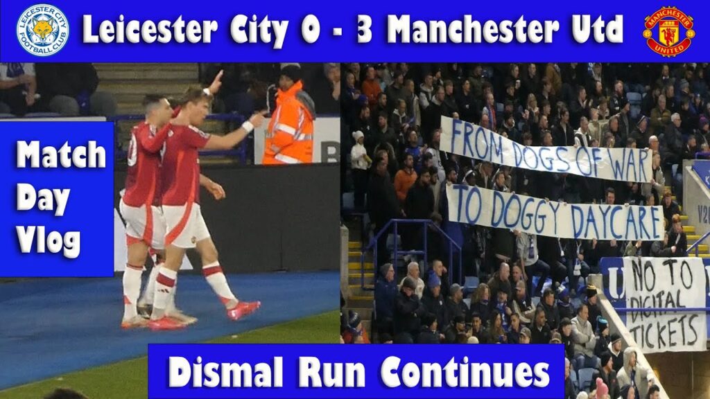 Leicester City 0-3 Manchester United. Foxes, show no fight for a great escape