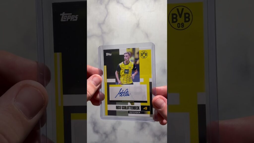 #33 Nico Schlotterbeck Autograph Card  #topps #fifa#football #bvb#soccer#sportscards#viral #dfbteam