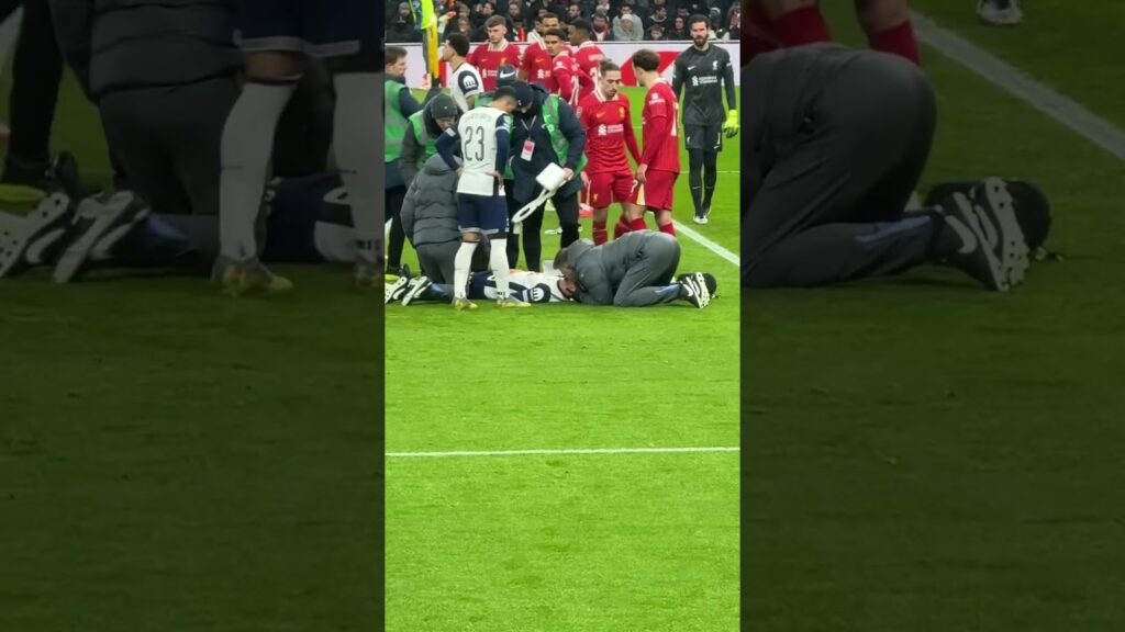 Bentancur take off on a stretcher vs Liverpool