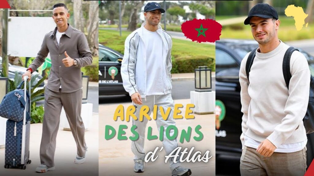 L’ arrivée des Joueurs de l' Equipe du Maroc avant les confrontations avec le Niger et la Tanzanie