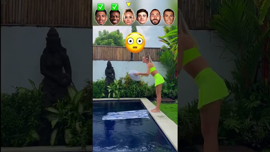 Bellingham VS Vini Jr VS Lehmann VS Gavi VS Benzema VS Ronaldo | Water Jump Challenge