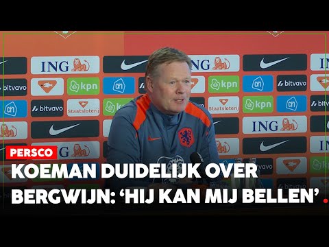 Koeman duidelijk over Bergwijn: 'Als hij mij belt kunnen we erover praten' | FCUpdate Persco