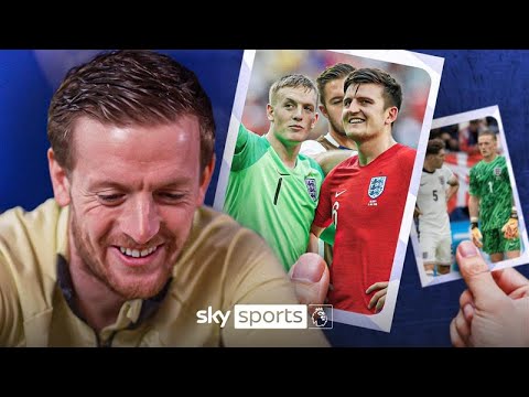 'Best defender to play with? Big Slabhead or Stones!' 🤣 | Jordan Pickford Sticker Book Challenge