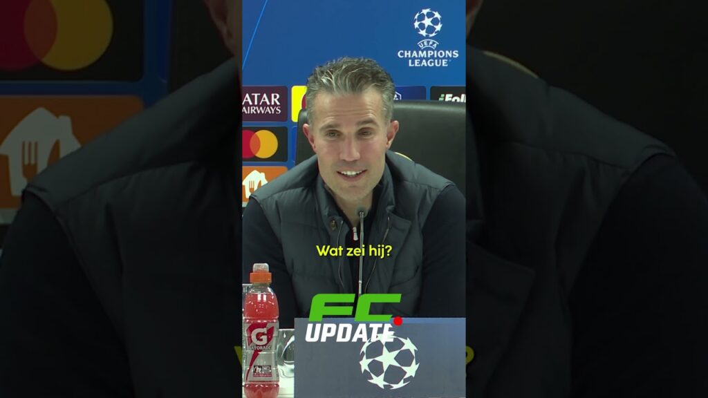 Van Persie sprak met Stefan De Vrij na Champions League-duel #feyenoord #internazionale #voetbal