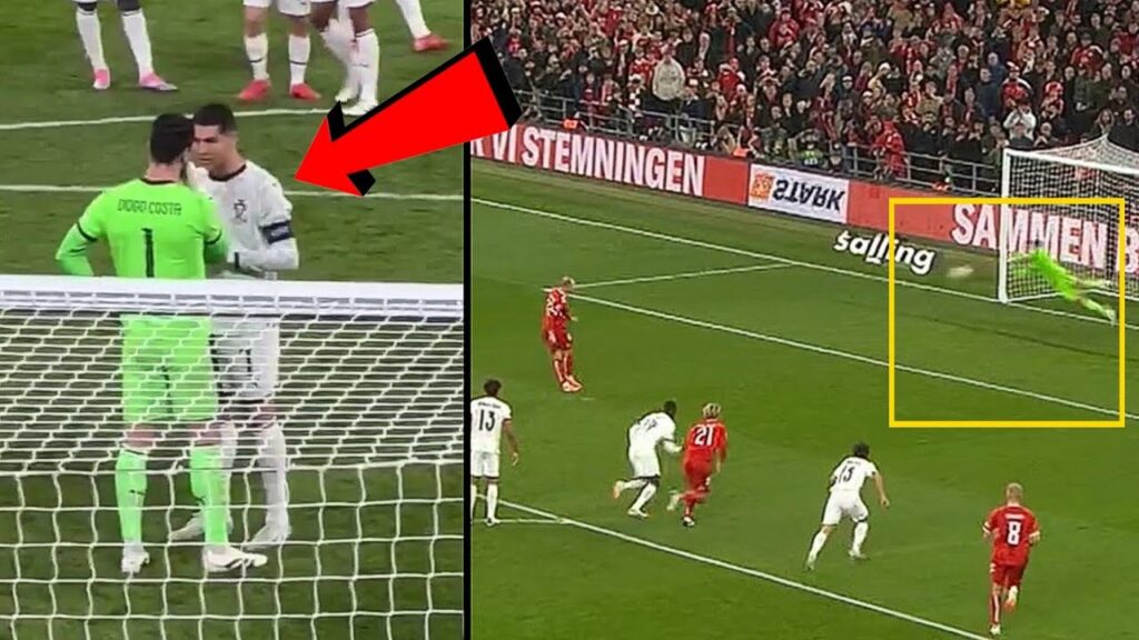 Diogo Costa CRAZY penalty save vs Denmark | Portugal vs Denmark | Ronaldo reaction