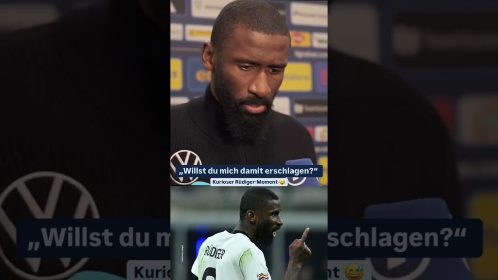 Antonio Rüdiger: kurioser Katakomben-Moment um DFB-Star #shorts #fußball