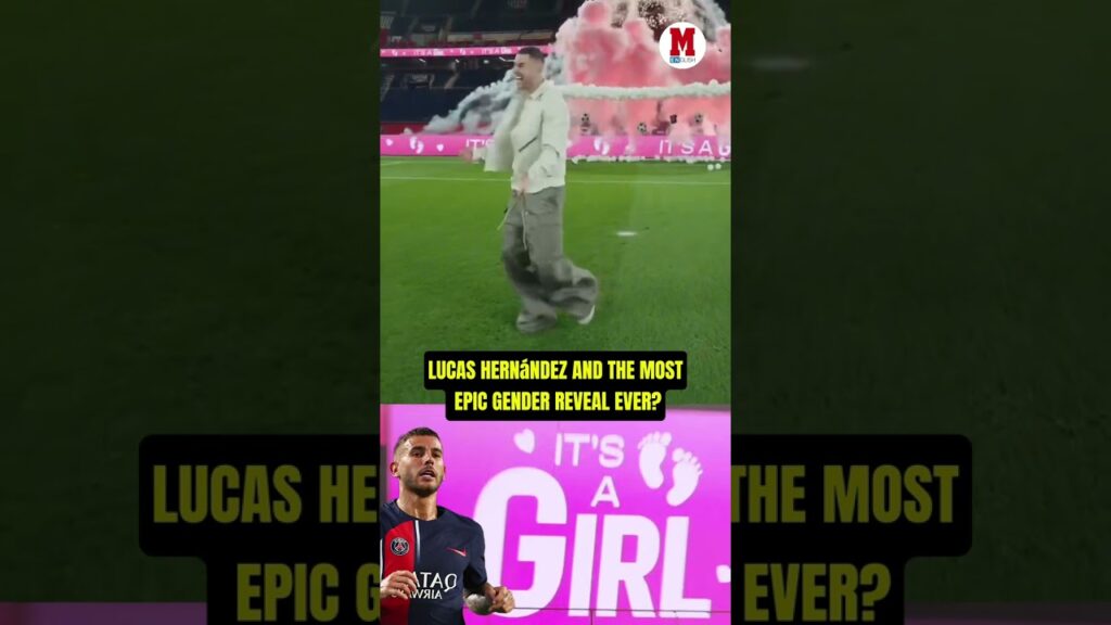 A gender reveal like no other—Lucas Hernández made it unforgettable! 💕😍#PSG #genderreveal #paris
