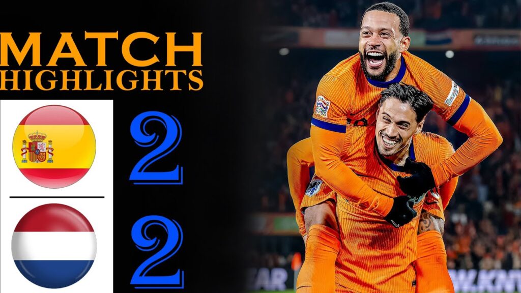 🟠Netherlands vs Spain 2-2 | UEFA Nations League Quarterfinals Highlights & Goals