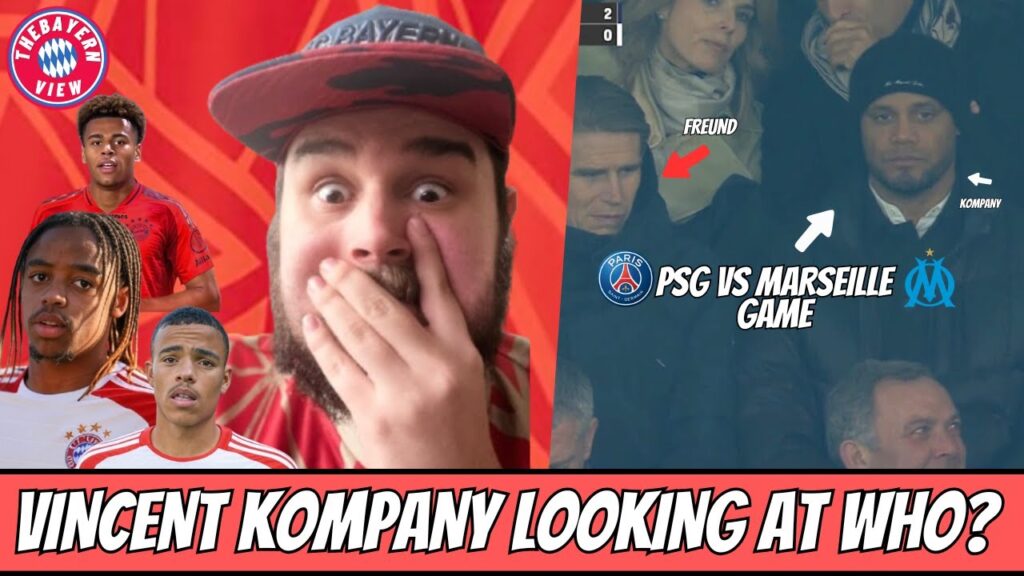 Why was Vincent Kompany and Christoph Freund at the PSG vs Marseille Game! Who were they there for?