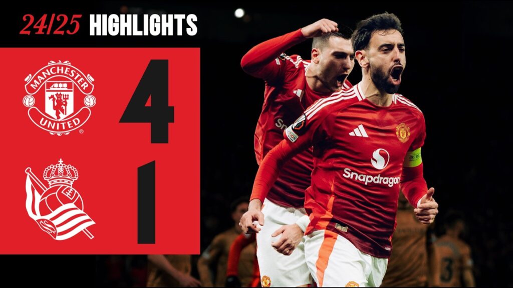 BRUNO HAT-TRICK 😍🎩 | Man Utd v Real Sociedad