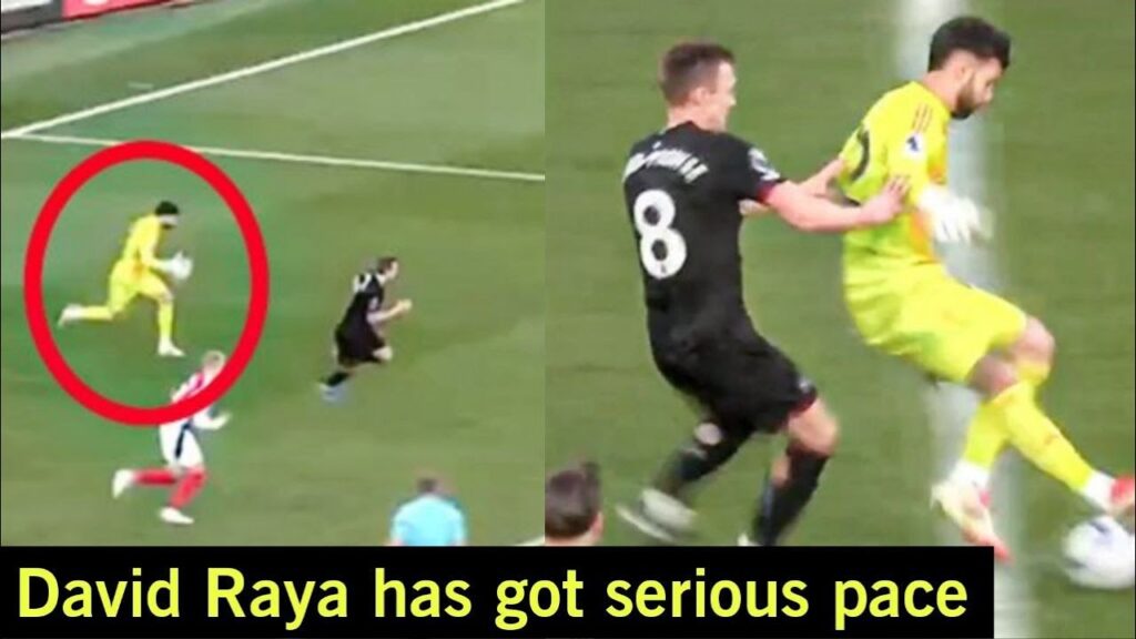 David Raya Outpace James Ward-Prowse and Nails Stunning Backheel! 😱
