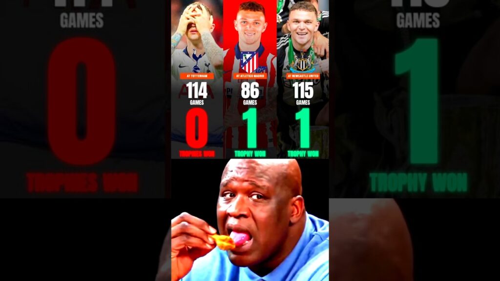 Kieran Trippier left Tottenham and started to collect trophies.