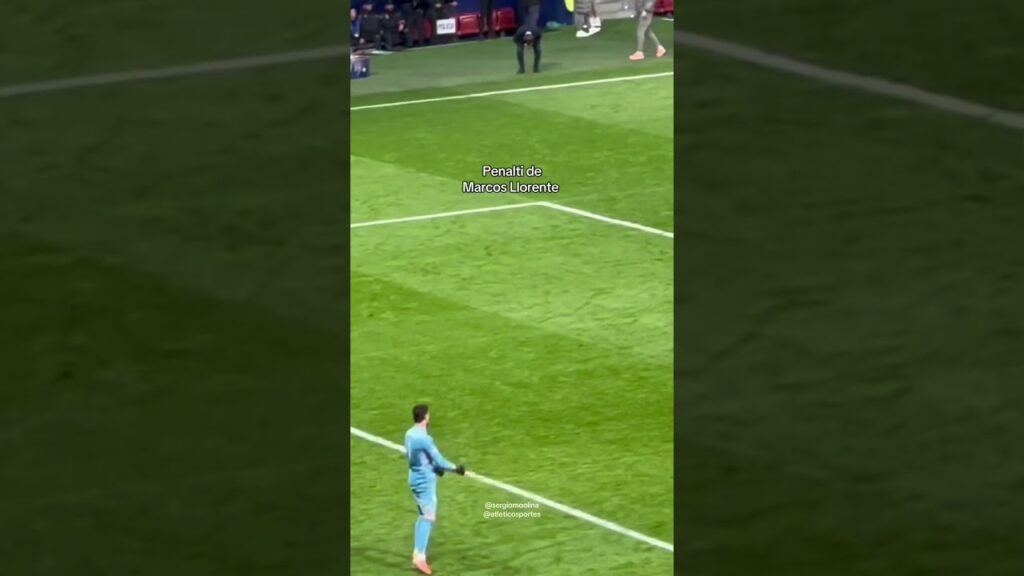 Marcos Llorente al larguero en el último del Atleti ⚽️👀 #futbol #atleticodemadrid #realmadrid