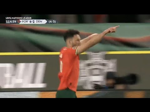 Gol de Gonçalo Ramos, Portugal x Dinamarca (5-2) Todos os gols e destaques estendidos